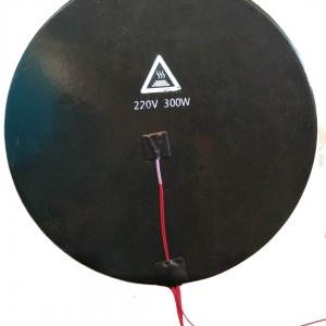 3D printer round black silicone rubber hot bed hot plate