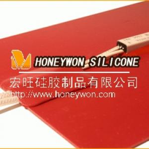 Silicone rubber pad heaters with thermal protector